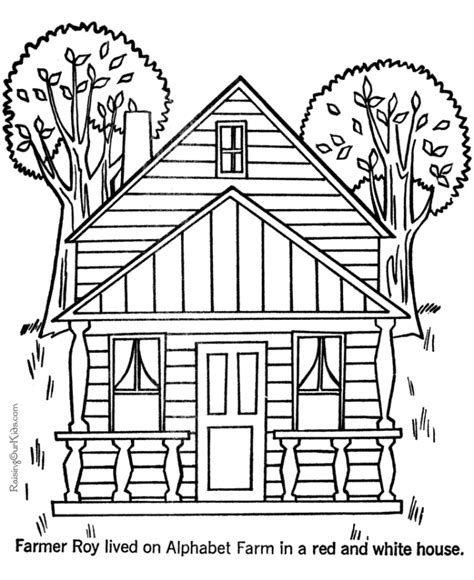 printable coloring pages house pics printables collection