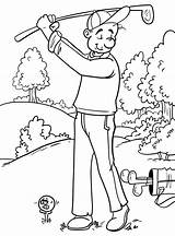 Golf Coloring Pages Printable Onlinecoloringpages Color Sheet sketch template