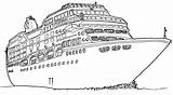 Bateau Coloriage Dessin Paquebot Boat Cruceros Titanic Navire Crucero Barco Colorier Imprimer Coloriages sketch template