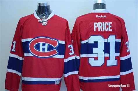 Men S Montreal Canadiens 31 Carey Price Red Stitched Ice
