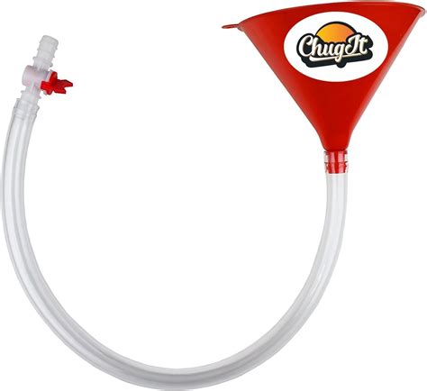 chugit beer bong funnel with stop tap extra thick kink free tube