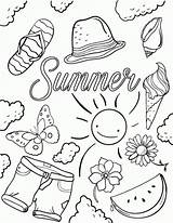 Coloring Pages Summer Winter Printable Everfreecoloring sketch template