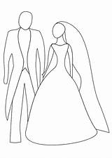 Kleurplaat Huwelijk sketch template