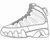 Coloring Shoes Nba Pages Getcolorings sketch template