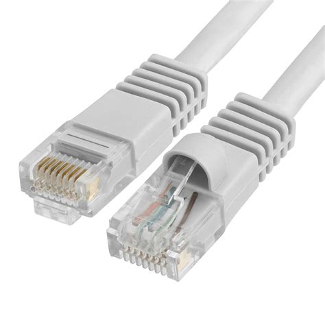 gray cat  power  ethernet patch cable mhz rj  feet