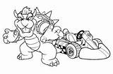 Mario Kart Coloring Pages Kids Bowser Coloriage Car Wii Drawing Imprimer Print Printable Color Dessin Donkey Kong Characters Galaxy Few sketch template