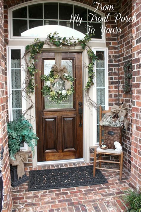 simple spring front porch porch decorating small front