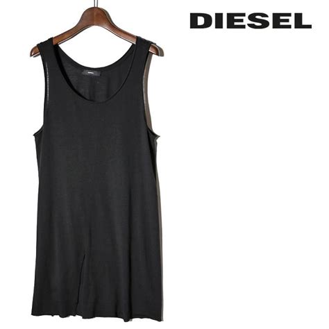 ディーゼル diesel タンクトップ レディース 薄手 2way タイアップ カットオフ ノースリーブカットソー t pamela die