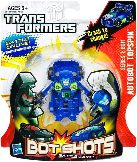 transformers bot shots battle game autobot topspin amazoncouk toys games