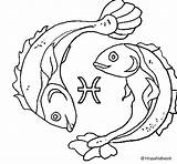 Pisces Coloring Sign Pages Colorear Zodiac Zodic Coloringcrew Search Book Print Gif Again Bar Case Looking Don Use Find sketch template