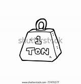 Weight Cartoon Ton Vector Shutterstock Stock Icon Lightbox Save sketch template