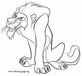 Scar Coloring Lion King Pages Colouring Drawing Disney Color Drawings Mufasa Simba Beautiful Draw Uncle Designlooter Popular Getdrawings 660px 45kb sketch template
