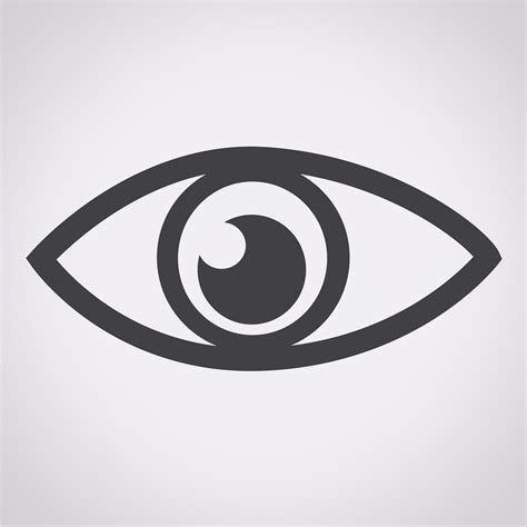 eye icon symbol sign  vector art  vecteezy