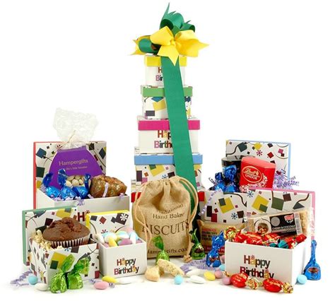 happy birthday gift tower  hamper gifts promotion snizl