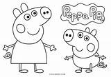 Peppa Pig Wutz Zum Malvorlagen Colouring Cool2bkids Ausmalen sketch template