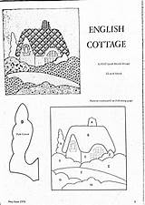 Applique Cottage English Block Quilt Quilts Theliteratequilter House Patterns Literate Quilter sketch template