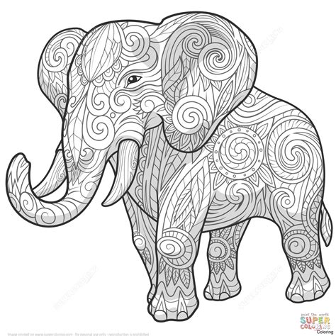 mandala elephant coloring pages  getcoloringscom  printable