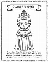 Elizabeth Queen Coloring England Biography Craft Poster History Pages Mini Teacherspayteachers Drawing Women Project Interactive Kids Notebook Notebooks Choose Board sketch template