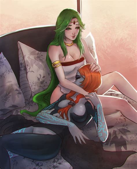 Ssb Yuri 1 Midna X Palutena Peaceful Moments By Red