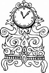 Reloj Clocks Bestcoloringpagesforkids Imagenes Bojanje Sata Stranice Razni Djecu sketch template