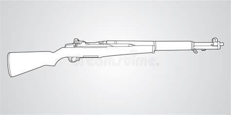 rifle  garand vector stock vector illustration  magazine