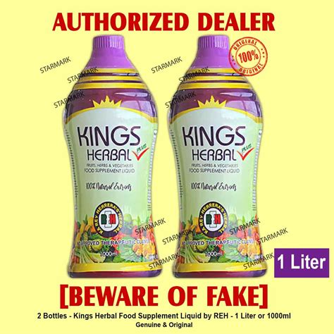 kings herbal food supplement juice  reh  liter  ml  kings