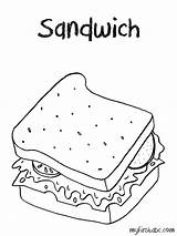 Sandwich Coloring Menu Pages Kids Lunch Sketch Colouring Printable Template Getcolorings Color Getdrawings Pa Print Paintingvalley Colorings sketch template