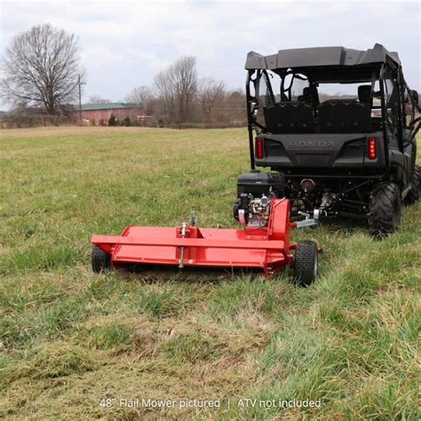 40 Atv And Utv Tow Behind Flail Mower Easy Attach Grass And Lawn Mower