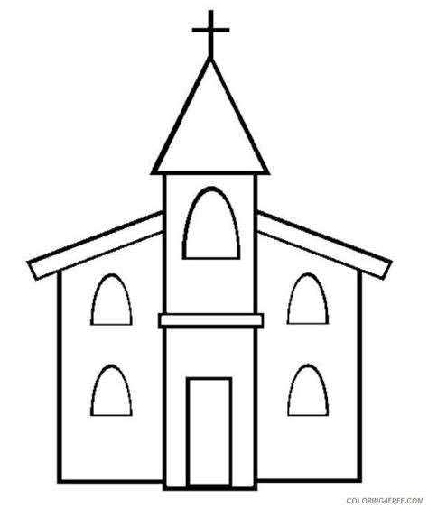church coloring pages  toddler coloringfree coloringfreecom