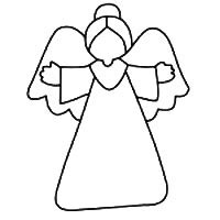 angel template christmas angel patterns  crafts