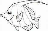 Coloring Fish Rainbow Printable Pages Colouring Kids Comments sketch template