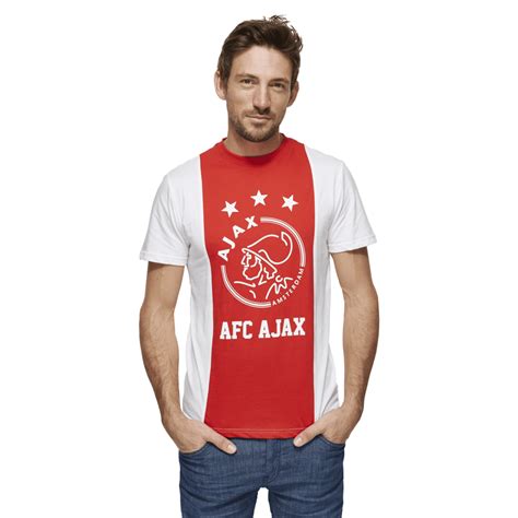 ajax  shirt wit rood wit afc ajax senior official ajax fanshop