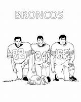 Coloring Broncos Pages Denver Sheet Football Popular Printable Library Clipart sketch template