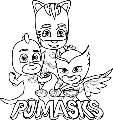 imagenes de pj masks  colorear pintar  dibujar totalmente gratis