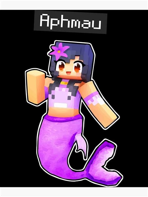 aphmau minecraft mermaid photographic print  sale  wizoemkids