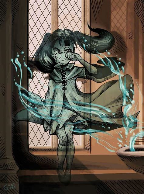 moaning myrtle by various artists harry potter amino