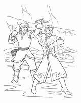 Coloring Kristoff Frozen Pages sketch template