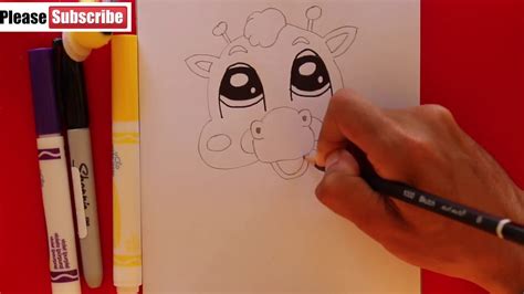 draw  giraffe easy   draw youtube