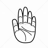 Palm Hand Getdrawings Drawing sketch template
