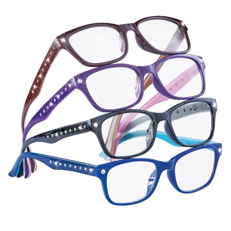 cute stylish rhinestone reading glasses for women 4 ct ebay