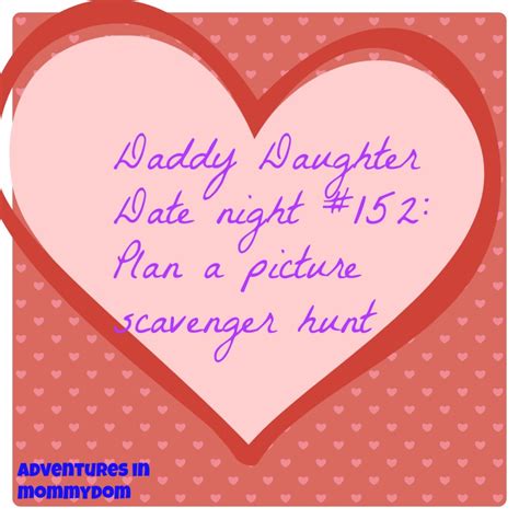 Daddy Daughter Date Scavenger Hunt