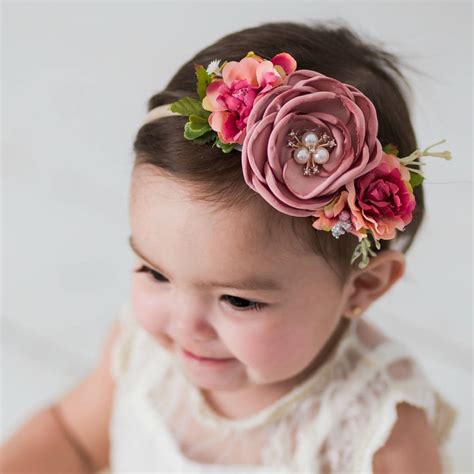 flower nylon headband nylon headbands baby girls headbands flower