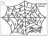 Spider Alphabet Match Letter Game Web Printable Theme Kids Getting Jdaniel4smom sketch template