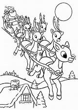Rudolph Reindeer Nosed Tulamama sketch template