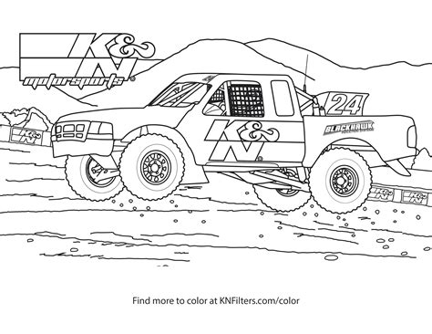 monster truck printable coloring pages  kids