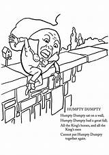Humpty Dumpty Coloring Pages Fall Had Books Parentune sketch template