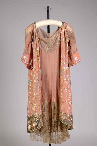 Attributed To Callot Soeurs Evening Overdress Probably French The