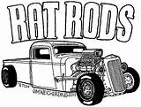 Coloring Rod Pages Hot Lowrider Rat Car Cars Truck Drawings Color Drawing Adult Muscle Print Printable Old Mopar Rods Clip sketch template