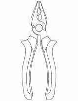 Pliers Coloring Pages Drawing Joint Kids Rib Colouring Tool Para Getdrawings Wrench Pasta Escolha Printable Ribs Human Bestcoloringpages Popular sketch template