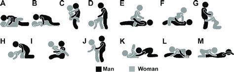 Sexual Positions A ¼ Face To Face Male Above B ¼ Prone
